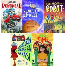 Genç Timaş 4.5.6. Sınıf Okuma Seti 5 Kitap Robonlar-Venüsün Şifreleri-Kurtarıcım Bir Robot Mu?-Sözcüklerin Kame