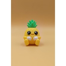 Rodopiva Neşeli Bahçe Serisi - Sevimli Ananas Anahtarlık - Hareketli Anahtarlık Çanta Süsü Charm