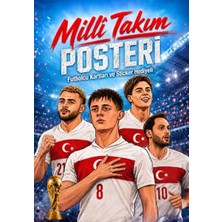 Blueb Milli Takım Poster Kitabı - (Futbolcu Kartı+Futbolcu Hediyeli)