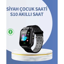 Herşey Trend S10 Siyah Akıllı Çocuk Saati Anlık Konum Takibi ve Rota Geçmişi