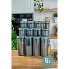 Stile Cucina 12'li Linea Yuvarlak Saklama Kabı 1,70 Litre Yeşil
