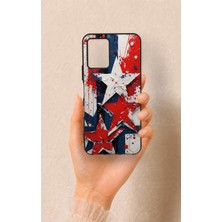 Vip Case Vivo Y21 Uyumlu Star Flag Desenli Silikon Kılıf