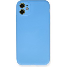 Semel iPhone 11 Kılıf Nano Içi Kadife Silikon - Mavi