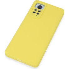 Redmi Note 12 Pro 4g Kılıf Nano Içi Kadife Silikon - Sarı