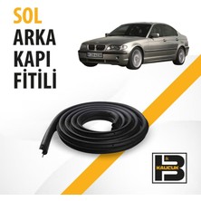 B&M Kauçuk Bmw 3 Serisi E46 (2001-2005) Kadifeli Sol Arka Kapı Fitili BM02142