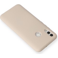 P Smart 2019 Kılıf Nano Içi Kadife Silikon - Pudra
