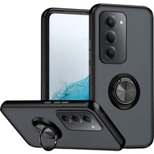 Redmi 15 4g Montreal Yüzüklü Silikon Kapak - Siyah