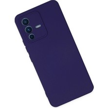Renas Store Vivo V23 5g Kılıf Nano Içi Kadife Silikon - Mor