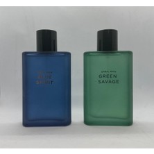 ZARA MAN GREEN SAVAGE + ZARA MAN BLUE  EAU DE TOILETTE 2X 90 ML  İNDİRİMSEHRİ