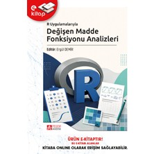 Pegem Akademi Yayıncılık R Uygulamalarıyla Değişen Madde Fonksiyonu Analizleri (E-Kitap)