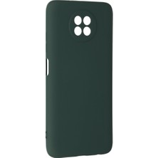 Redmi Note 9 5g Kılıf Nano Içi Kadife Silikon - Koyu Yeşil