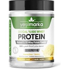 Uravas Store Yeşilmarka Natural Whey Protein Powder - Anamur Banana 100G Protein Tozu