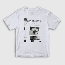 Presmono Unisex Çocuk Beyaz Seonghyeon K-Pop Cortis T-Shirt