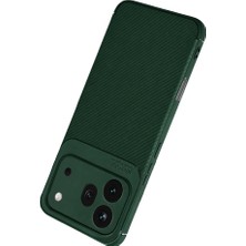 Renas Store Huawei Honor 600 Pro Auto Focus Karbon Kapak - Koyu Yeşil