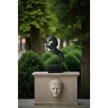 Morbella Şahlanan At Figürlü Dekoratif Biblo, 20 Cm, Dekoratif Obje