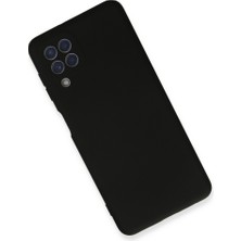 Galaxy A22 Kılıf Nano Içi Kadife Silikon - Siyah