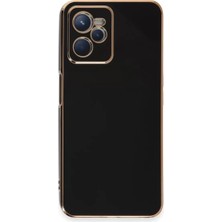 Uravas Store Realme C35 Kılıf Volet Silikon - Siyah