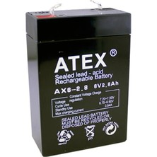 Uravas Store Atex AX-6V 2.8 Ah 67X34X100 Kuru Akü