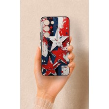 Vip Case Vivo V30 Lite Uyumlu Star Flag Desenli Silikon Kılıf