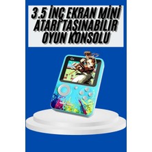 SBN - Store Çocuklara Özel 4K Hd Retro Oyun Konsol El Atari Taşınabilir 500 Oyunlu - Lisinya