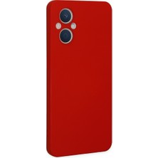 Reno 7 Lite Kılıf Nano Içi Kadife Silikon - Kırmızı