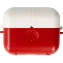 Renas Store Apple Airpods 3 (3.nesil) Basmalı Kılıf - Kırmızı-Beyaz