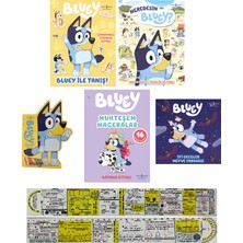 İş Bankası Kültür Yayınları Bluey Boyama - Hikaye - Etkinlik Seti 5 Kitap + Özel Cetvel