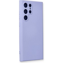 Galaxy S23 Ultra Kılıf Nano Içi Kadife Silikon - Lila