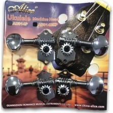 Alice AU014P Ukulele Burgu Set - Nikel (ORİJİNAL ÜRÜNDÜR)