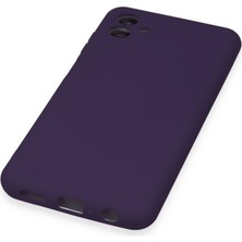 Galaxy A04E Kılıf Nano Içi Kadife Silikon - Mor