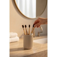 Seramik Şık Kaliteli Diş Fırçalığı Çok Amaçlı Organizer 9*11