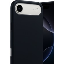 iPhone 17 Air Nano Içi Kadife Silikon - Siyah