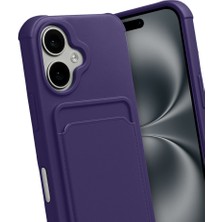 iPhone 17 Kelvin Kartvizitli Silikon - Derin Mor
