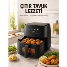 Uravas Store Geniş Hazneli Air Fryer Hızlı ve Pratik Pişirme Makinesi