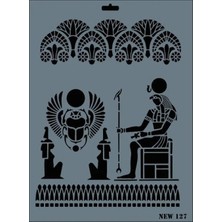 Uravas Store Rich New Seri N-127 Stencil 35X25 cm