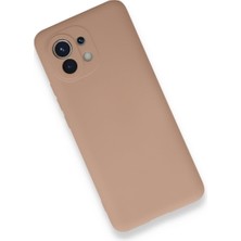 Mi 11 Kılıf Nano Içi Kadife Silikon - Pudra