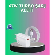 Herşey Trend 67 Watt Güçlü Turbo Şarj Aleti Samsung Note 10 Note 20 Uyumlu