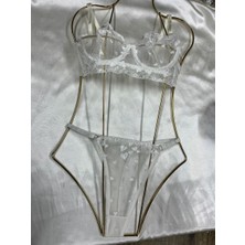 Nivene BEYAZ DANTELLİ BRALET TAKIM