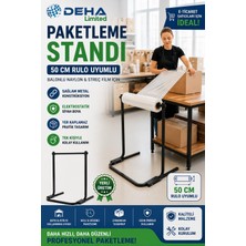 Dehalimited Metal Paketleme Standı Balonlu Naylon Streç Film Rulo Standı Kargo Paketleme Aparatı