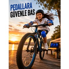SBN - Store Mavi Çocuk Kaykay Paten Scooter Bisiklet Koruyucu Dizlik Seti 2 Adet - Lisinya