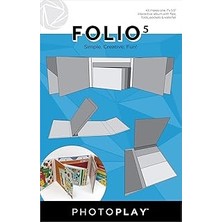 Uravas Store Photo Play Paper Beyaz Folio 5 5.5"x7"