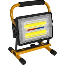 Carub Lambada Projektör Güneş Enerjili Şarjlı Cob Ledli 30W USB Li Kırmızı-Mavi 23X16X29 cm BR4500203