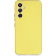 Renas Store Samsung Galaxy A34 5g Kılıf Nano Içi Kadife Silikon - Sarı