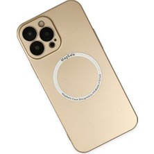 iPhone 13 Pro Kılıf Jack Magneticsafe Lens Silikon - Gold
