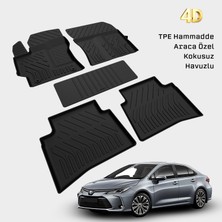 Yms Art Toyota Corolla Sedan Paspas 2019 - 2026 Arası Uyumlu 4d Havuzlu Paspas - Araca Özel Paspas