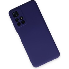 Redmi Note 11T Kılıf Nano Içi Kadife Silikon - Mor