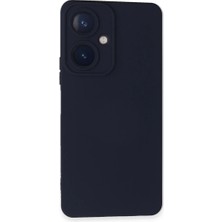 Uravas Store Vivo Y27 Kılıf Nano Içi Kadife Silikon - Lacivert
