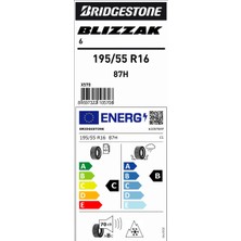 Bridgestone 195/55 R16 87H Blizzak 6 Kış Lastiği 2026