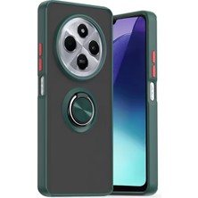 Redmi 14C Kılıf Montreal Yüzüklü Silikon Kapak - Yeşil