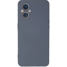 Uravas Store Oppo Reno 7 Lite Kılıf Nano Içi Kadife Silikon - Gri